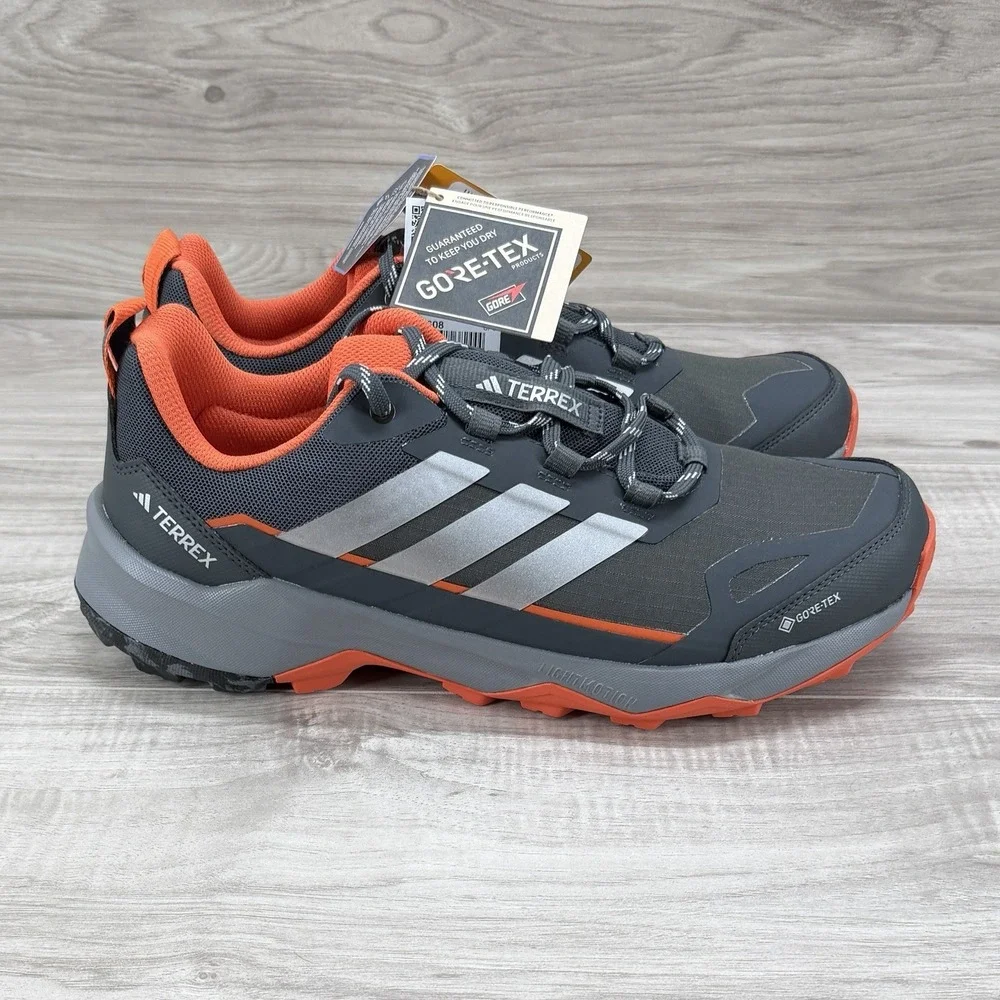 ADIDAS Terrex Skychaser AX5 Gore-Tex Hiking Shoes Mens Size 10.5 Grey Orange